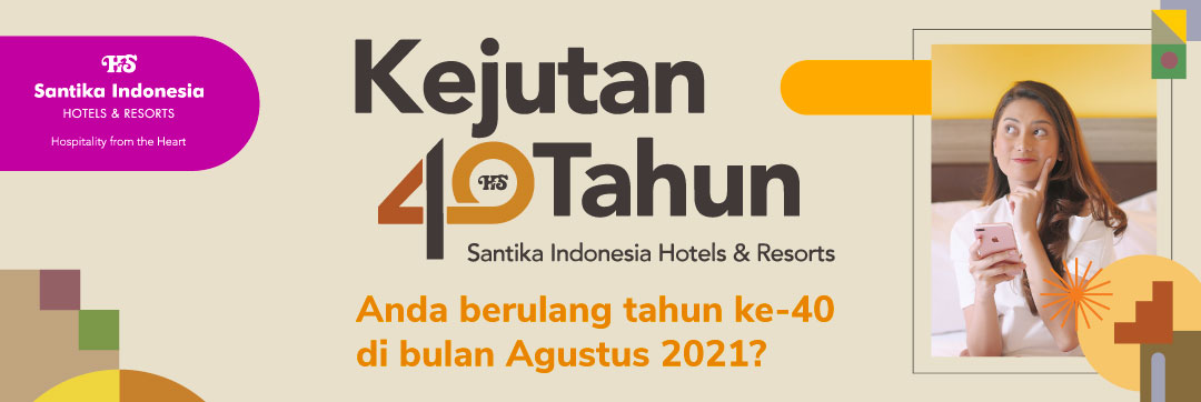 Kejutan 40 tahun Santika