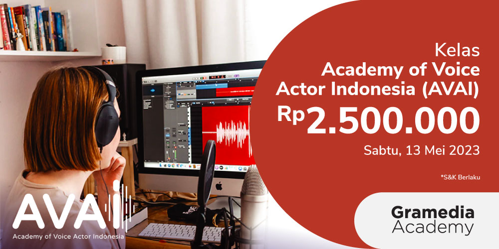 Gambar event Academy of Voice Actor Indonesia dari Gramedia Academy
